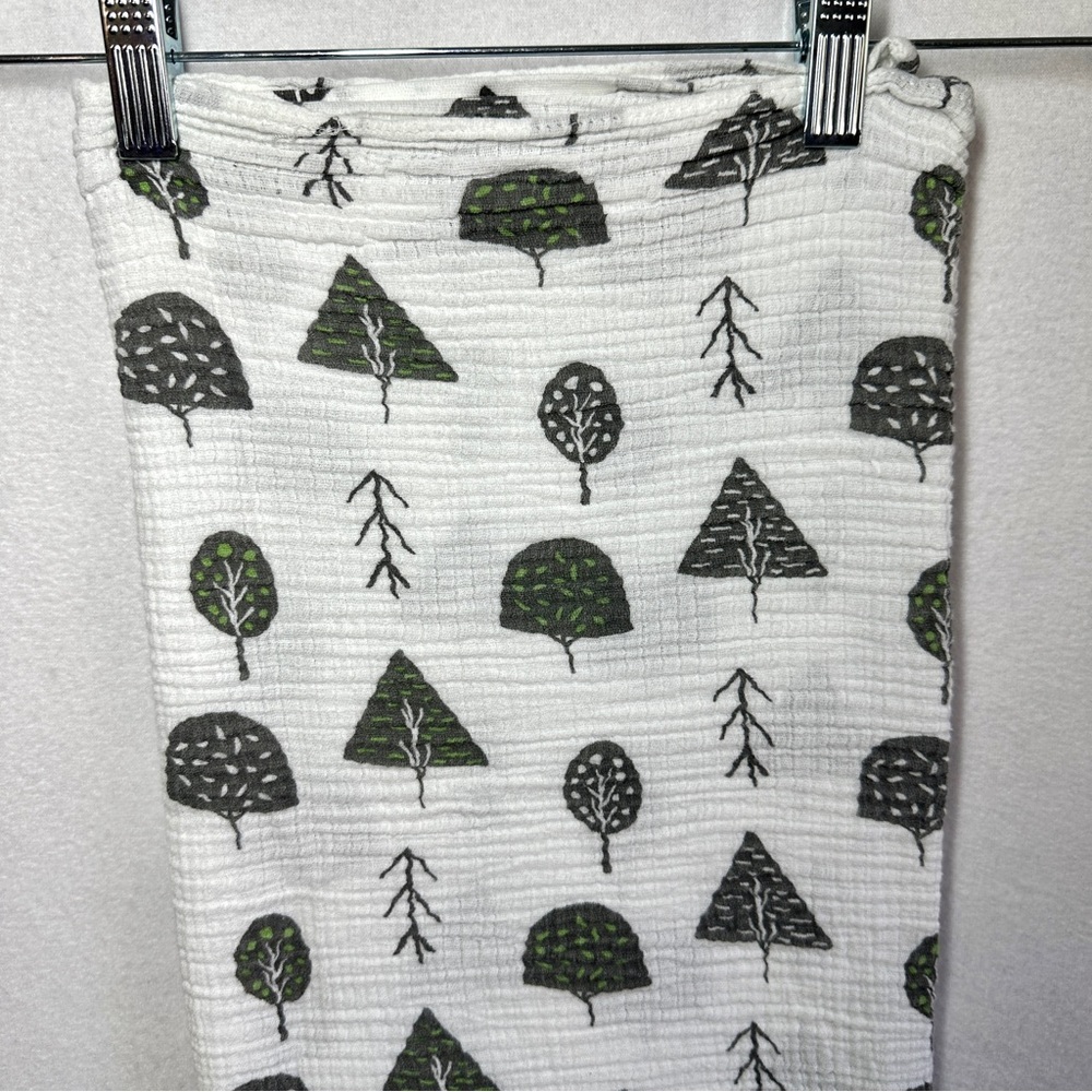 Aden + Anais Baby Swaddle Blanket Forest Tree Pattern Muslin Lightweight 40"x37"